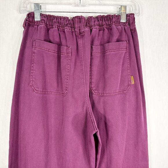 Urban Outfitters Small Petite Jeans Purple High Rise Wide Leg Baggy Grunge 1640 - Picture 7 of 10